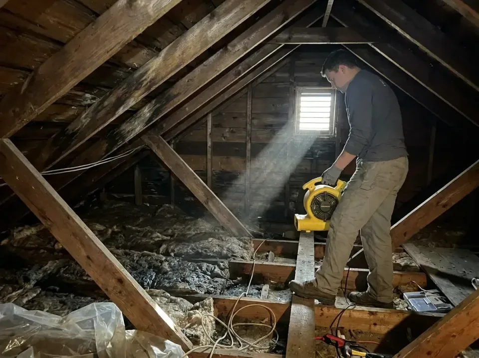 attic-water-damage-drying-proc-007 — frequently asked questions, Emergency Water Extraction & 24/7 Flood Response in Woodsto…